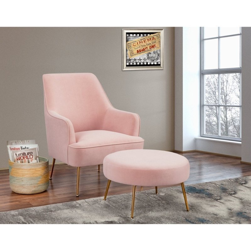 Rebecca Footstool, Pink - FCHF CITY