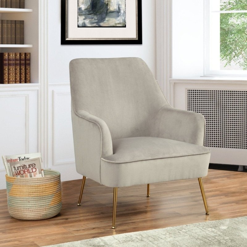 Rebecca Leisure Chair, Grey - FCHF CITY
