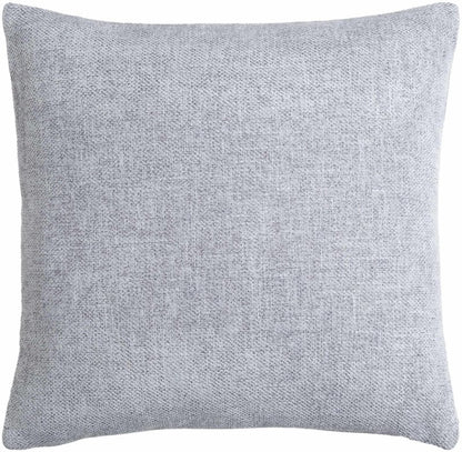 Reijo Silver &amp; Blue Linen Look Accent Pillow - FCHF CITY