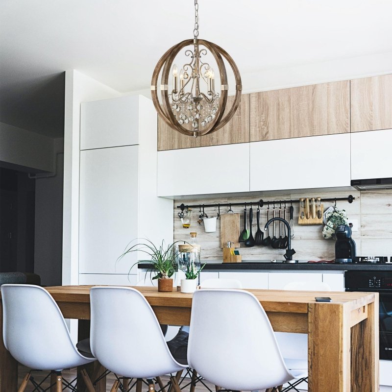 Retha Brown 4 - Light Caged Chandelier - FCHF CITY