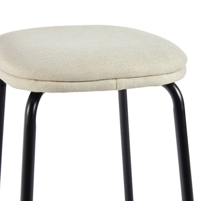 Roan Counter Stool with Upholstered Seat, Set of 2 - FCHF CITY
