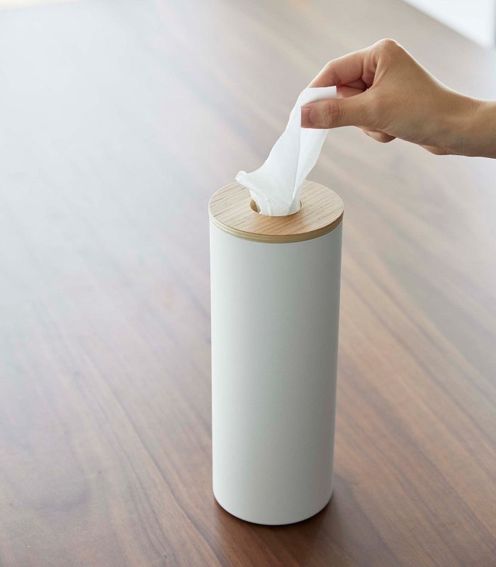 Round Tissue Case - Steel + Wood - FCHF CITY