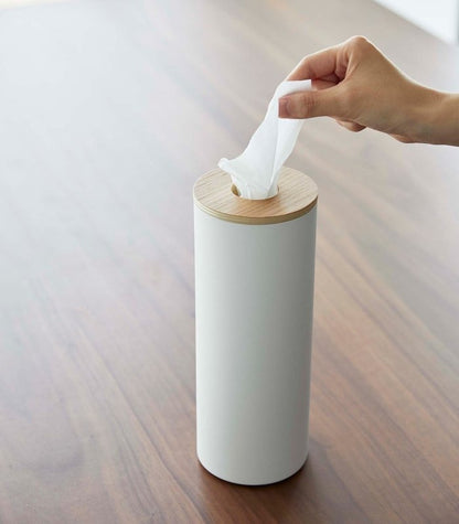Round Tissue Case - Steel + Wood - FCHF CITY