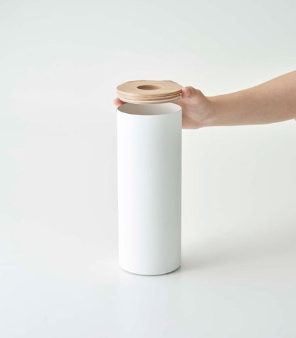 Round Tissue Case - Steel + Wood - FCHF CITY