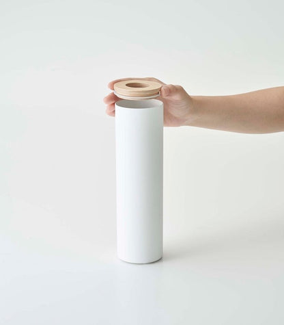 Round Tissue Case - Steel + Wood - FCHF CITY