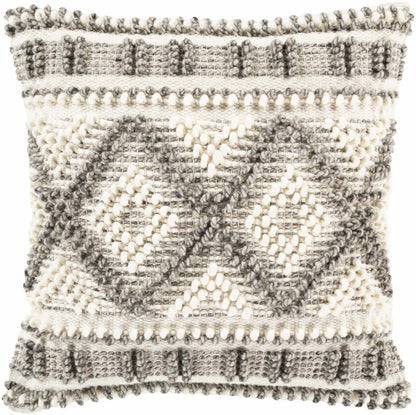 Sagamore Cream Trellis Wool&amp;Cotton Throw Pillow - FCHF CITY