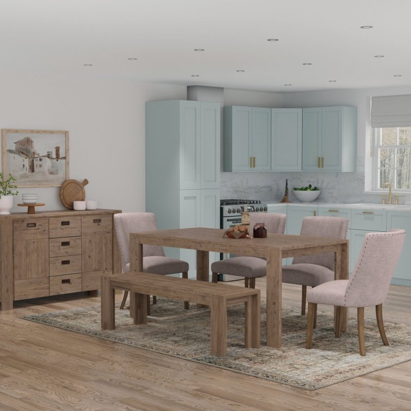 Seashore Dining Table, Antique Natural - FCHF CITY