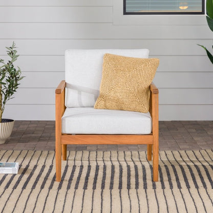 Sedona Modern Wood Spindle Patio Lounge Chair - FCHF CITY