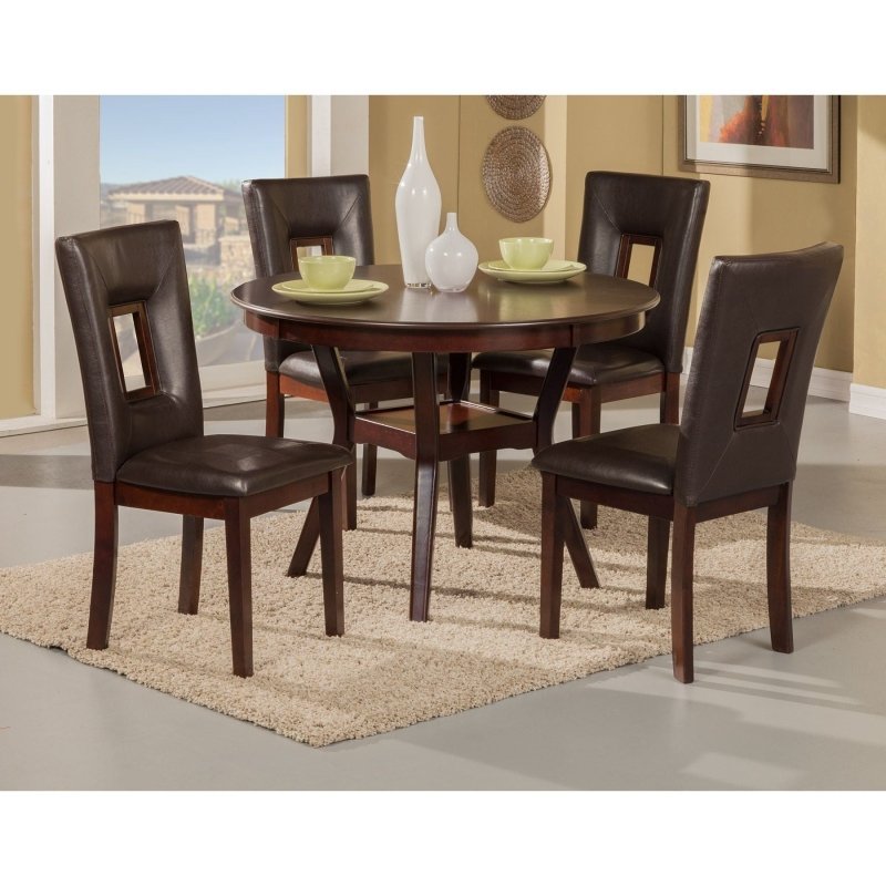 Segundo 5 Piece Dining Set, Espresso - FCHF CITY