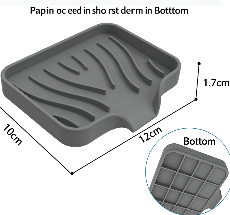 Self-Draining Soap Dish - Silicone - FCHF CITY