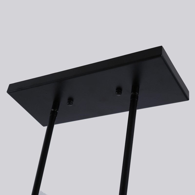 Seppo 4 - Light Matt Black and Golden Kitchen Island Pendant - FCHF CITY