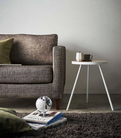 Side Table (20&quot; H) - Steel + Wood - FCHF CITY