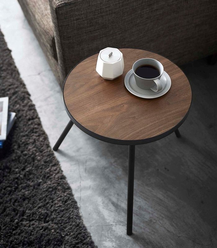 Side Table (20&quot; H) - Steel + Wood - FCHF CITY