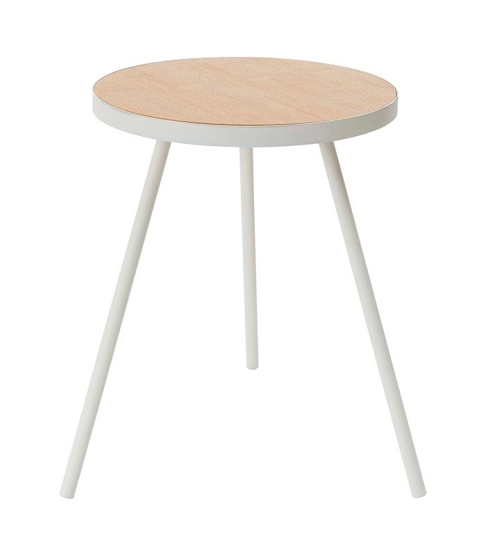 Side Table (20&quot; H) - Steel + Wood - FCHF CITY