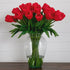 Signature Collection 24” Tulip Artificial Arrangement in Glass Vase - FCHF CITY
