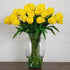 Signature Collection 24” Tulip Artificial Arrangement in Glass Vase - FCHF CITY