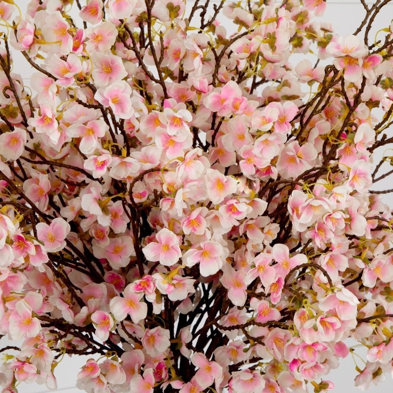 Signature Collection 27” Giant Cherry Blossom Artificial Arrangement in Glass Vase - FCHF CITY