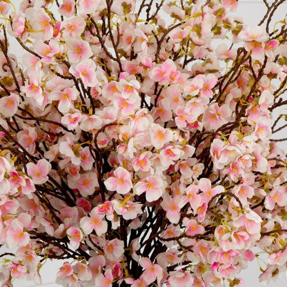 Signature Collection 27” Giant Cherry Blossom Artificial Arrangement in Glass Vase - FCHF CITY
