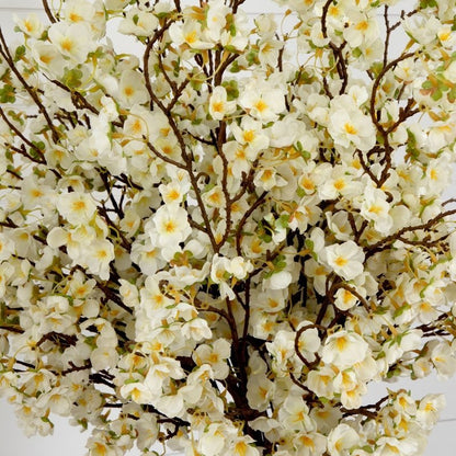 Signature Collection 27” Giant Cherry Blossom Artificial Arrangement in Glass Vase - FCHF CITY