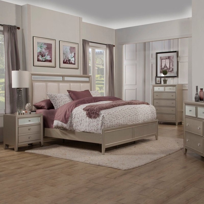 Silver Dreams Bed, Silver - FCHF CITY