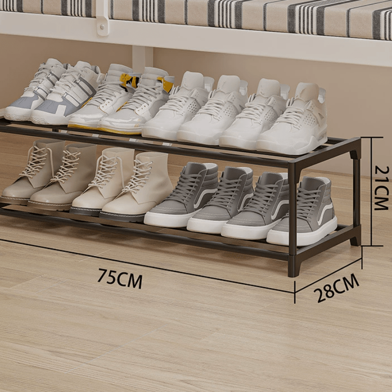 Simple 2‑Tier Extra Long Shoe Rack - FCHF CITY