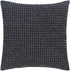 Skipperville Textured Black Woven Square Throw Pillow - FCHF CITY