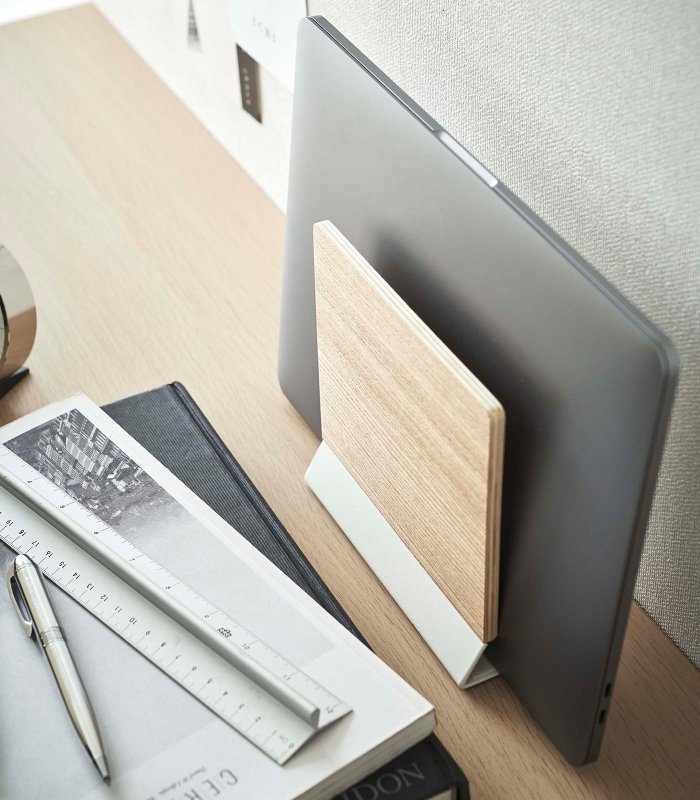 Slim Laptop Stand - Steel + Wood - FCHF CITY