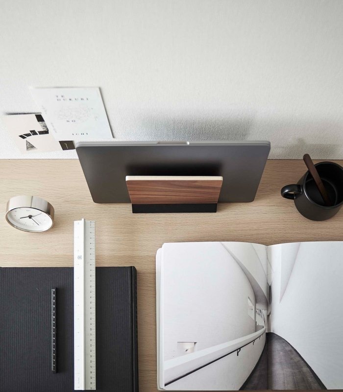 Slim Laptop Stand - Steel + Wood - FCHF CITY