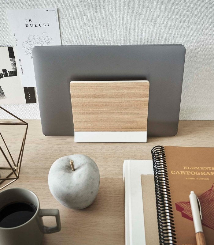 Slim Laptop Stand - Steel + Wood - FCHF CITY