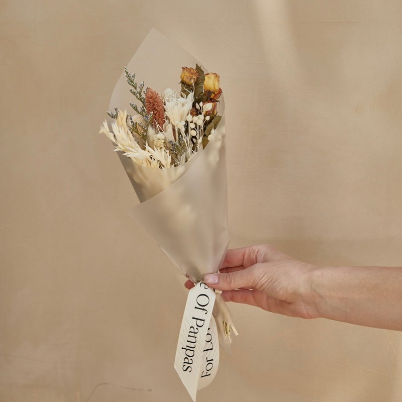 Small Dried Bouquet - Beige - FCHF CITY
