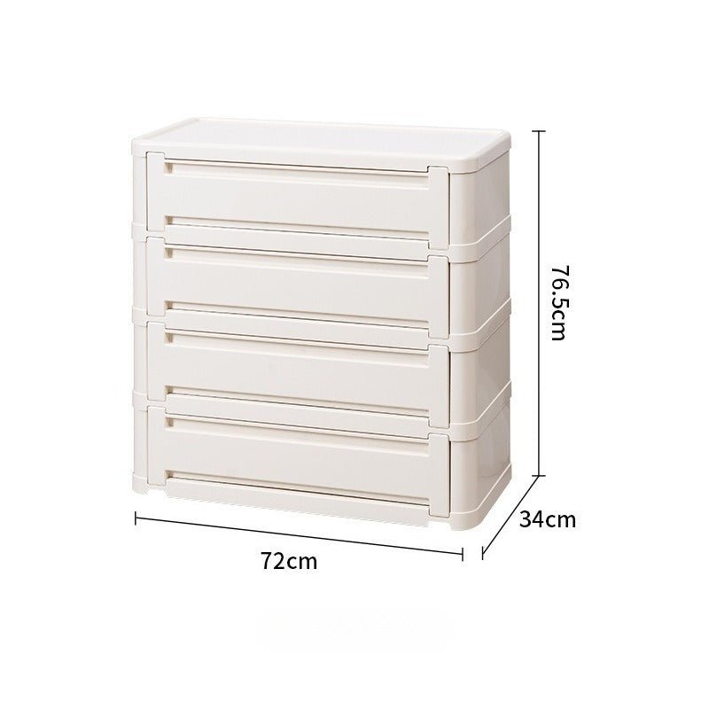 Stackable ABS Shoe Cabinet with Magnetic Door, Multi-Tier Shoe Organizer - FCHF CITY