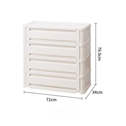 Stackable ABS Shoe Cabinet with Magnetic Door, Multi-Tier Shoe Organizer - FCHF CITY