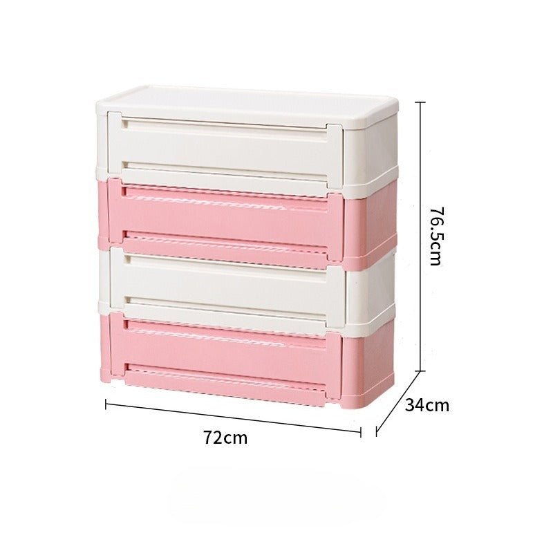 Stackable ABS Shoe Cabinet with Magnetic Door, Multi-Tier Shoe Organizer - FCHF CITY