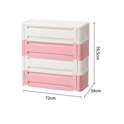 Stackable ABS Shoe Cabinet with Magnetic Door, Multi-Tier Shoe Organizer - FCHF CITY
