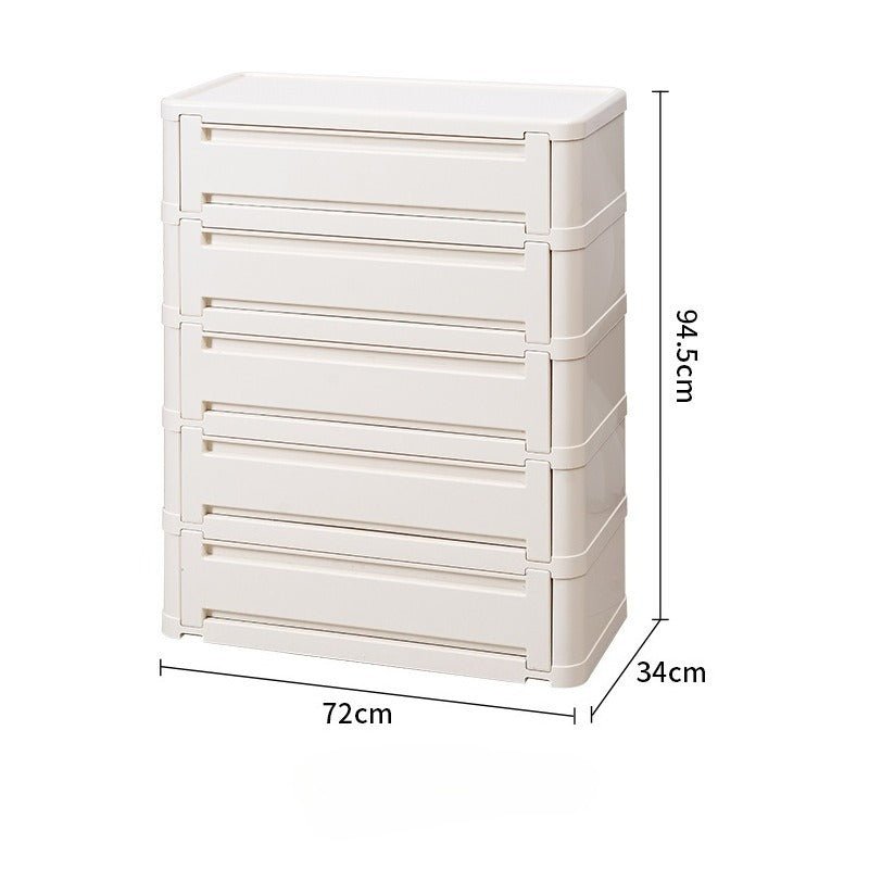 Stackable ABS Shoe Cabinet with Magnetic Door, Multi-Tier Shoe Organizer - FCHF CITY