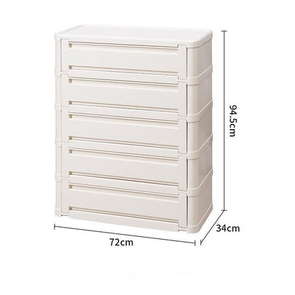 Stackable ABS Shoe Cabinet with Magnetic Door, Multi-Tier Shoe Organizer - FCHF CITY