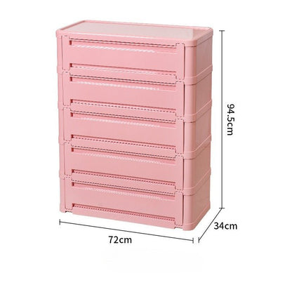 Stackable ABS Shoe Cabinet with Magnetic Door, Multi-Tier Shoe Organizer - FCHF CITY