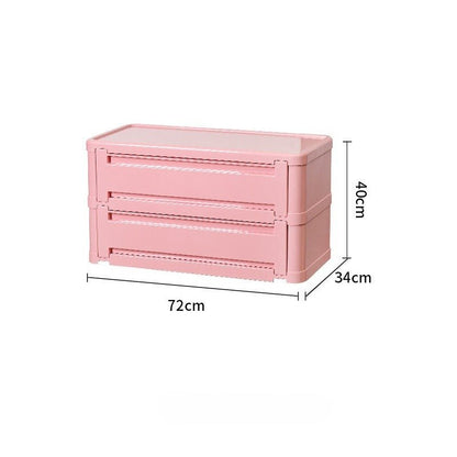 Stackable ABS Shoe Cabinet with Magnetic Door, Multi-Tier Shoe Organizer - FCHF CITY