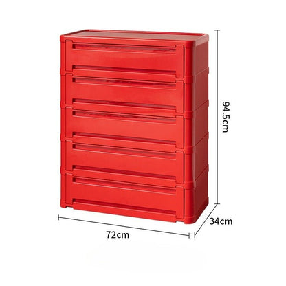 Stackable ABS Shoe Cabinet with Magnetic Door, Multi-Tier Shoe Organizer - FCHF CITY