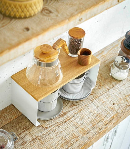 Stackable Countertop Shelf - Two Sizes - Steel + Wood - FCHF CITY