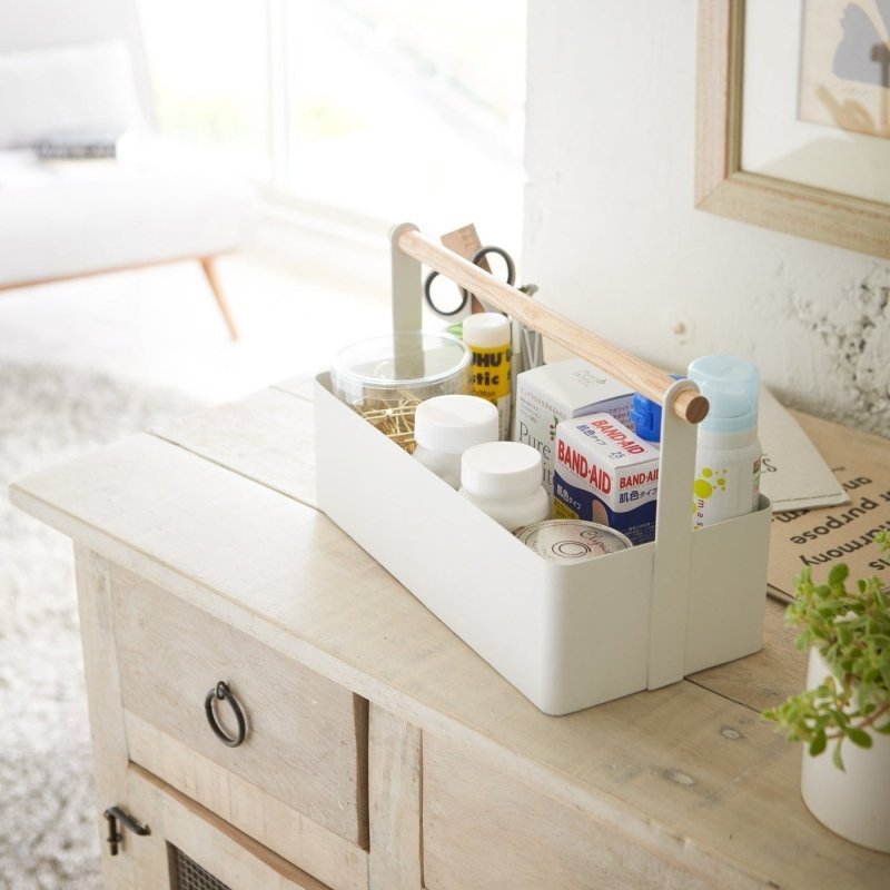 Storage Caddy - 2 Sizes - Steel + Wood - FCHF CITY