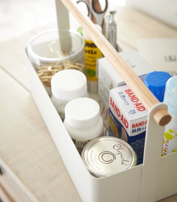 Storage Caddy - 2 Sizes - Steel + Wood - FCHF CITY