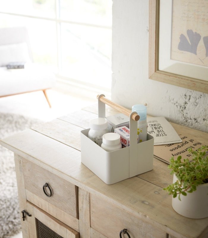 Storage Caddy - 2 Sizes - Steel + Wood - FCHF CITY