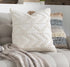 Sumiton White Textured Crochet Cotton Throw Pillow - FCHF CITY