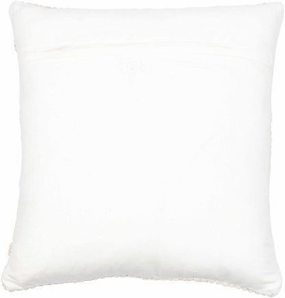 Sumiton White Textured Crochet Cotton Throw Pillow - FCHF CITY