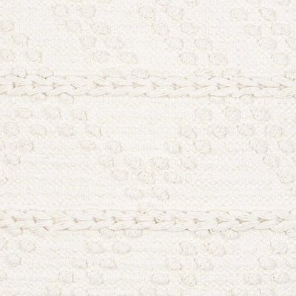 Sumiton White Textured Crochet Cotton Throw Pillow - FCHF CITY