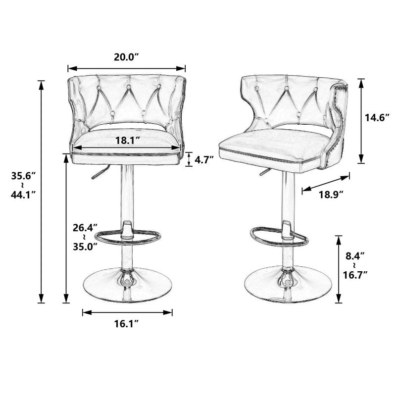 Sydney Bar Stool Set - FCHF CITY