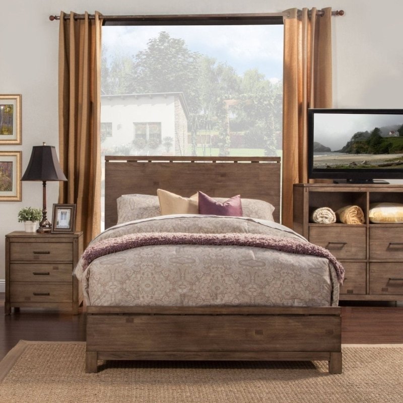 Sydney Bed, Weathered Grey - FCHF CITY