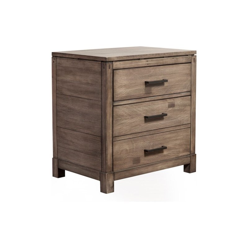 Sydney Nightstand, Weathered Grey - FCHF CITY