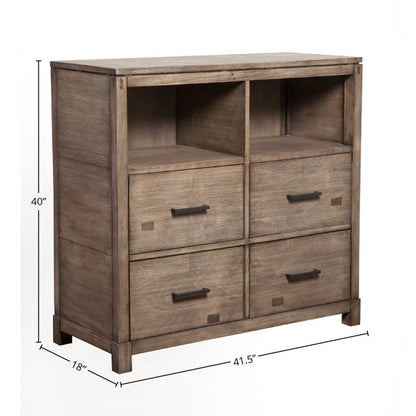 Sydney TV Media Chest, Weathered Grey - FCHF CITY